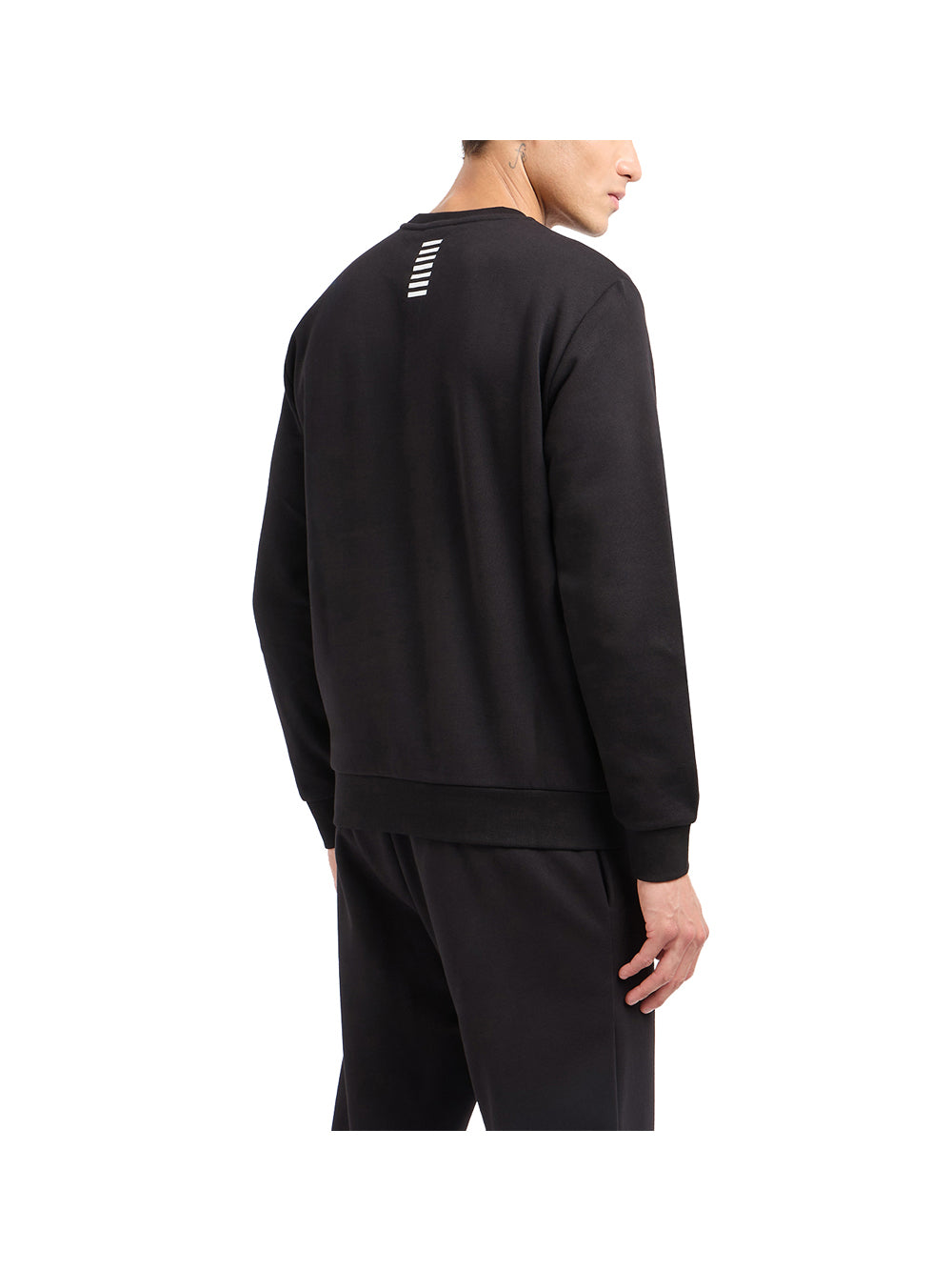 EA7 Ea7 Felpa girocollo Core Identity in misto cotone Nero Nero