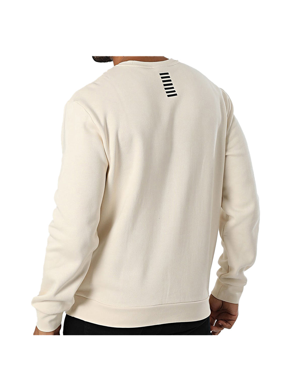 EA7 Ea7 Felpa girocollo Core Identity in misto cotone Vanilla VANILLA