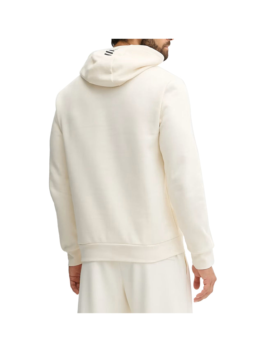 EA7 Ea7 Felpa con cappuccio Core Identity in misto cotone Vanilla VANILLA