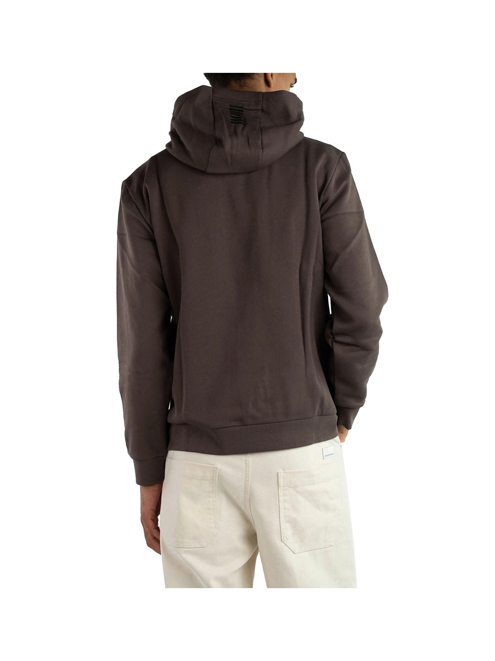 EA7 Felpa Con Cappuccio Core Identity - Marrone Marrone