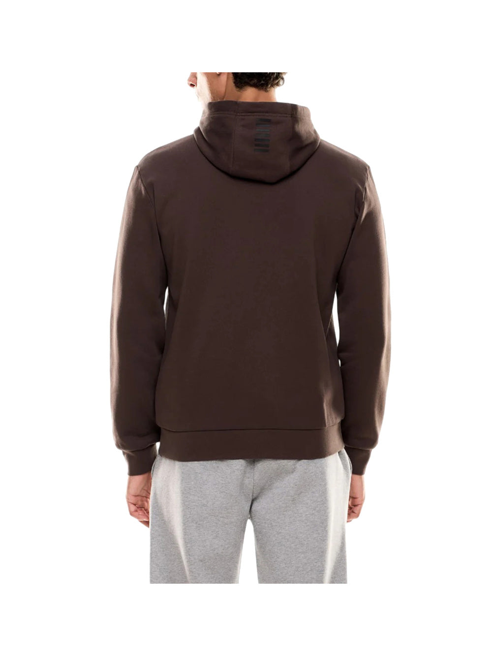 EA7 Felpa Con Cappuccio Core Identity - Marrone Marrone