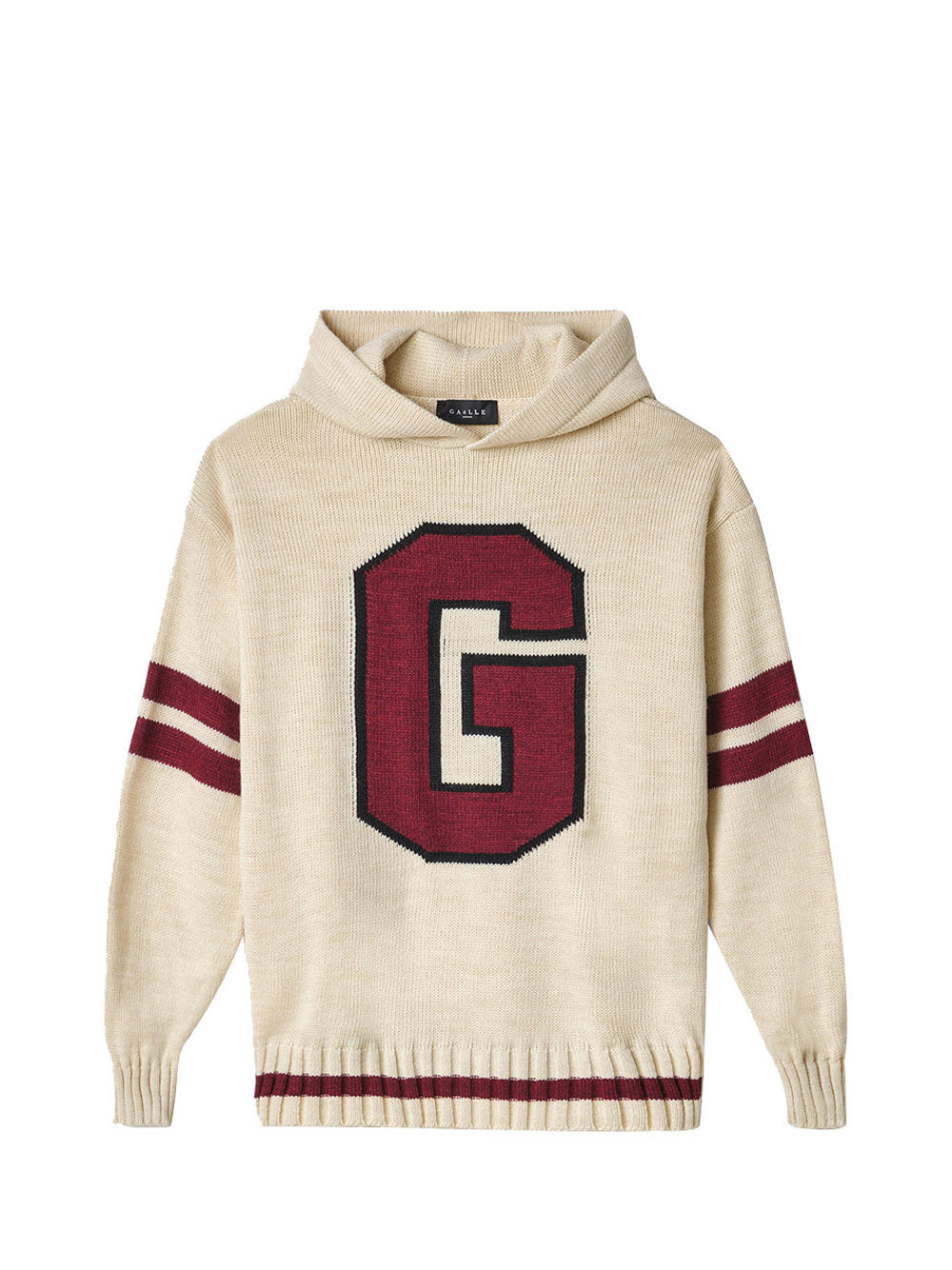 GAELLE PARIS Gaelle Paris Felpa Cappuccio Con Logo - Bianco/Rosso Bianco