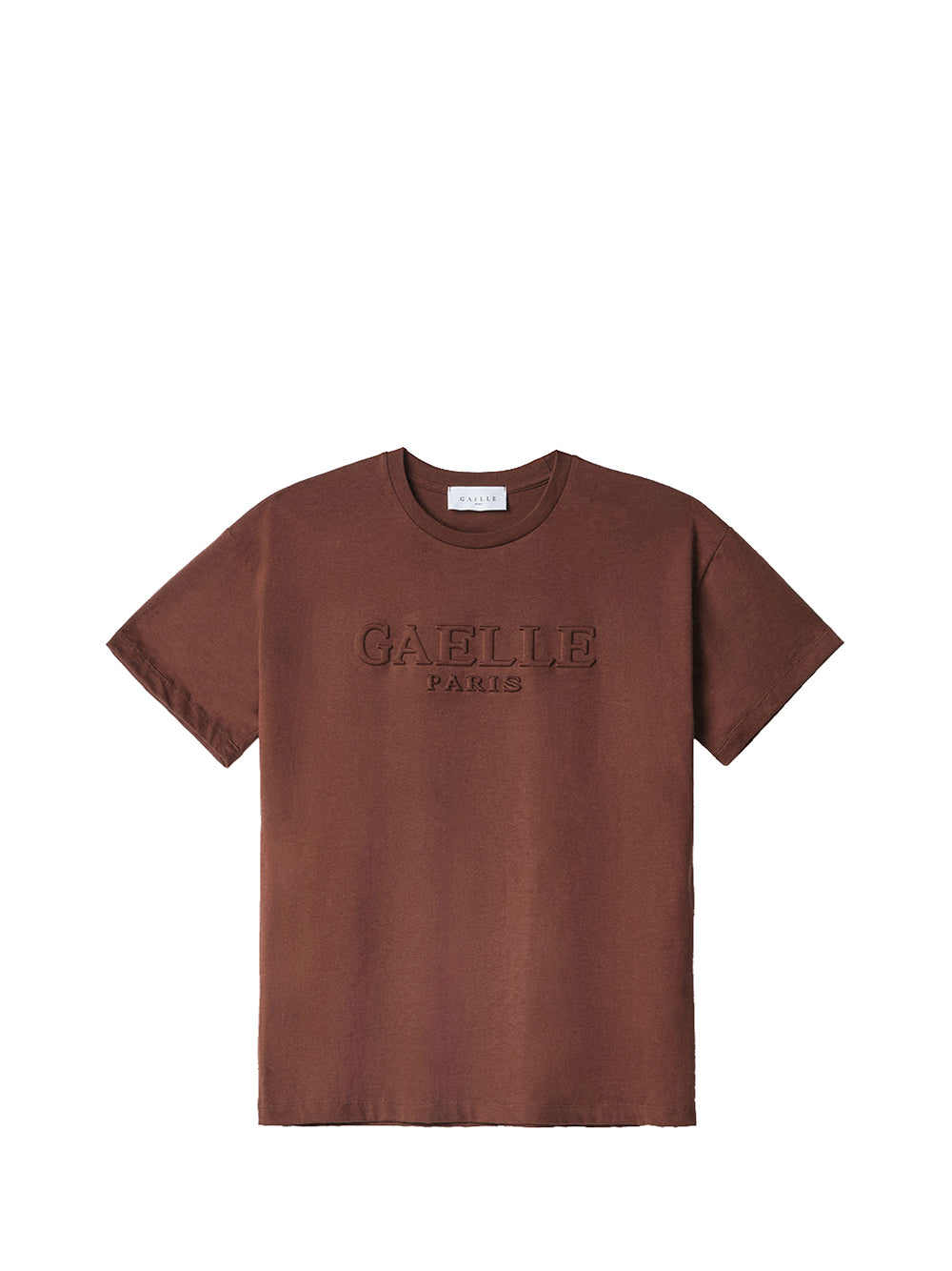 GAELLE PARIS Gaelle Paris T-Shirt Paricollo Mezza Manica - Marrone Bruciato