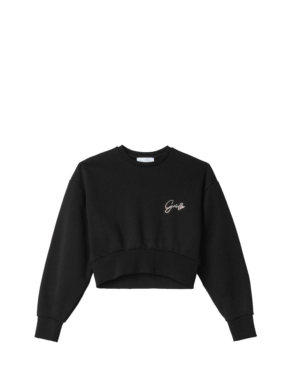 GAELLE PARIS Gaelle Paris Felpa Paricollo Crop - Nero Nero