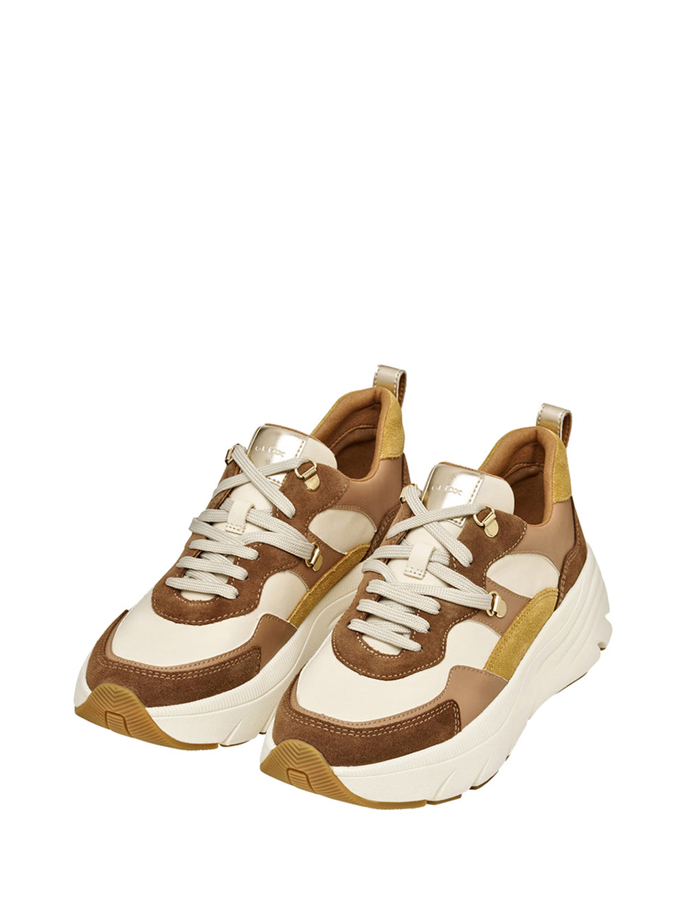 GEOX Sneakers Geox Diamanta - Marrone/Beige Mud/beige