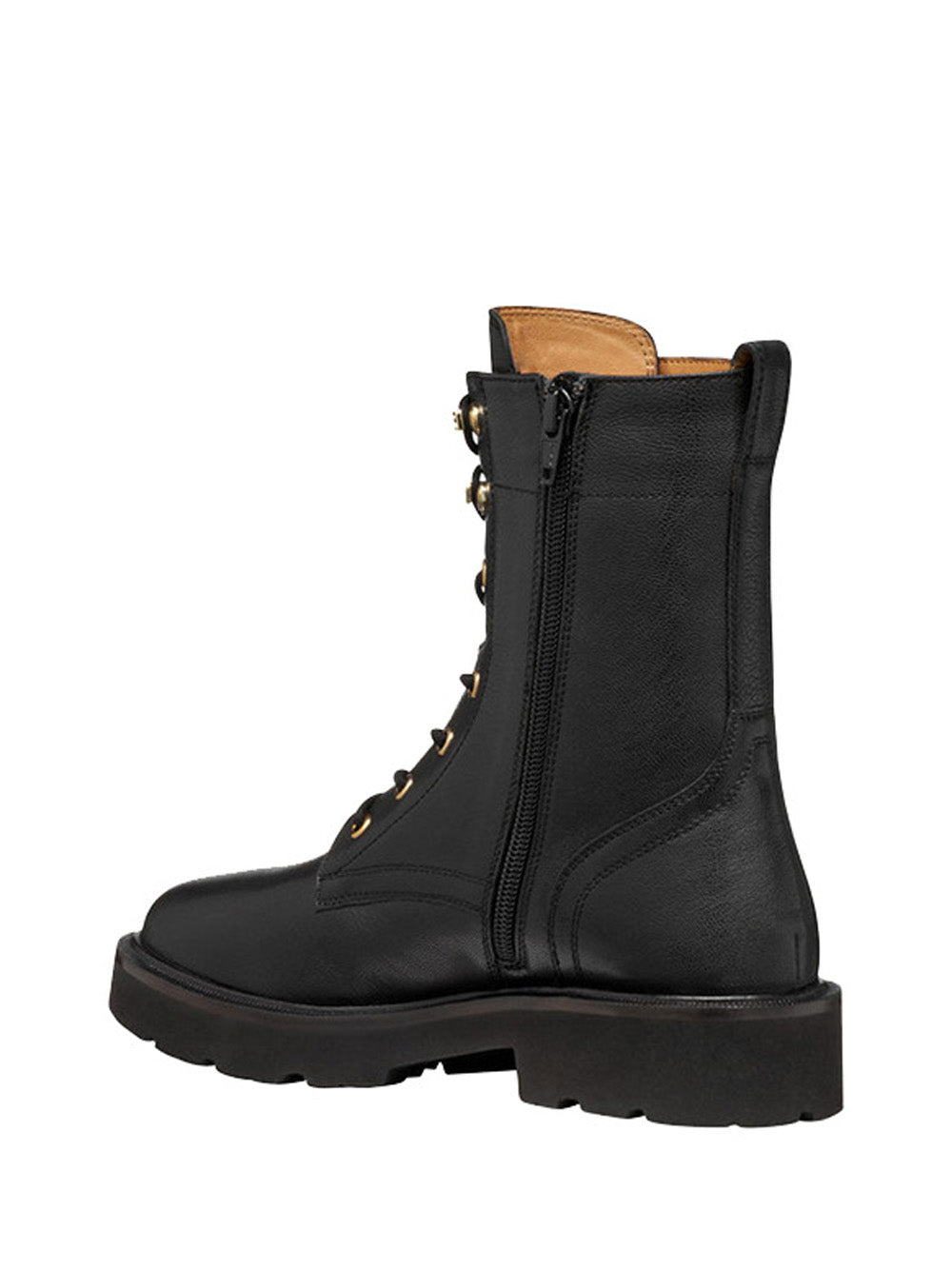 GEOX Stivaletti Geox Con Lacci Norize - Nero Nero