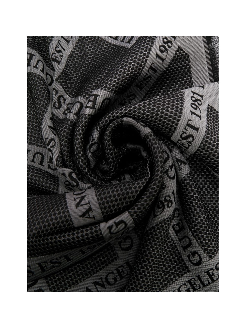 GUESS 1 USCITA Sciarpa Guess Jacquard 70x180 - Nero/Grigio Nero/grigio