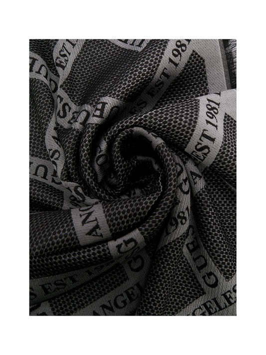 GUESS 1 USCITA Sciarpa Guess Jacquard 70x180 - Nero/Grigio Nero/grigio