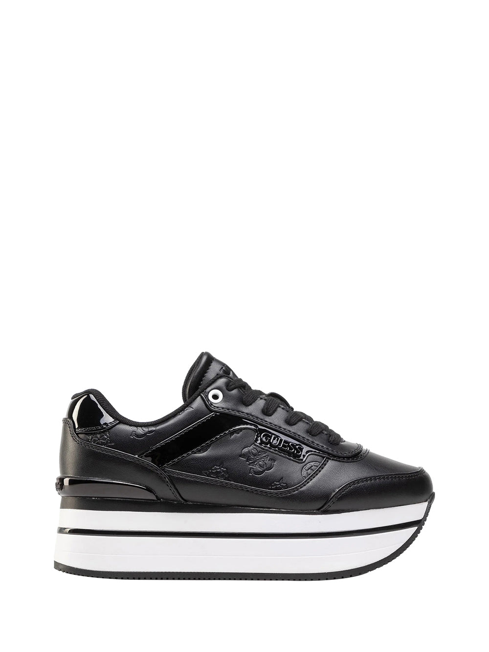 GUESS 1 USCITA Guess Sneakers Hansin/Active Lady/Leather Lik Donna Blkbl - Nero Blkbl