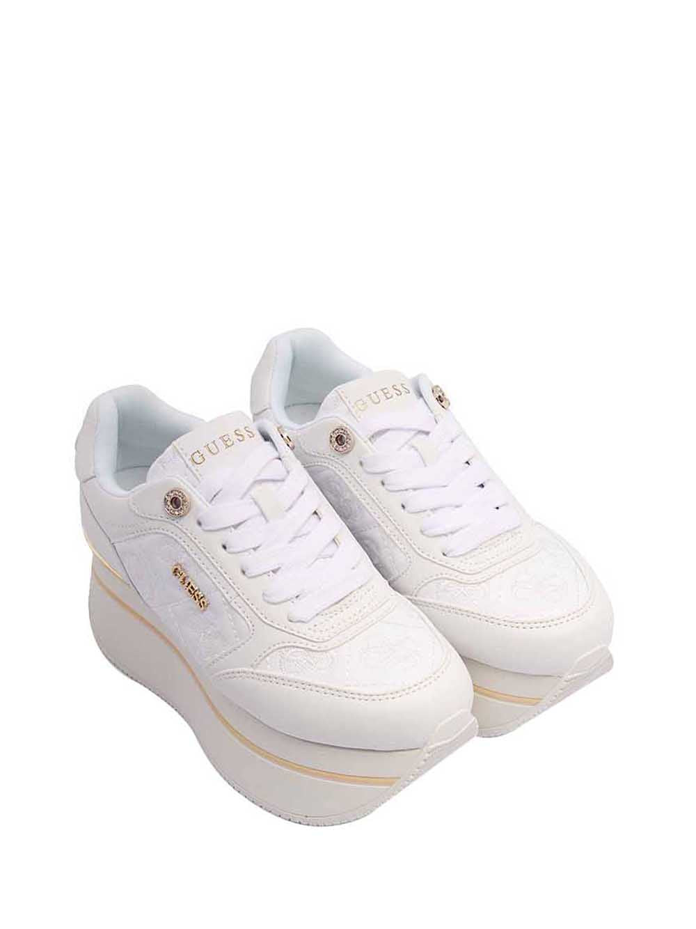 GUESS 1 USCITA Guess Camrio9 Sneakers Donna White - Bianco WHITE