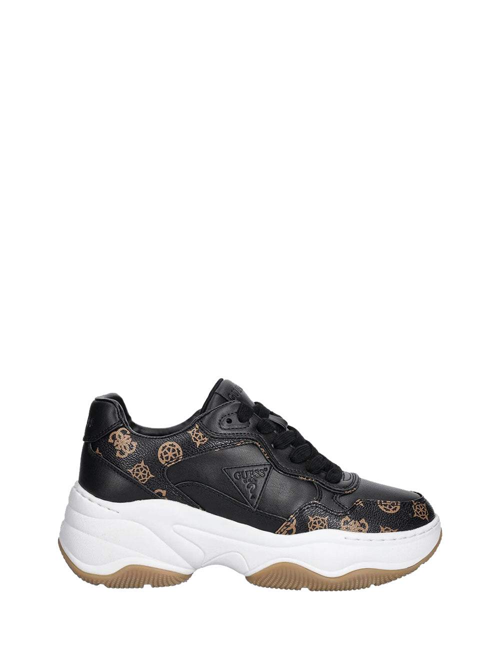 GUESS 1 USCITA Guess Hapyy3 Sneakers Donna Nero/marrone - Nero Nero/marrone