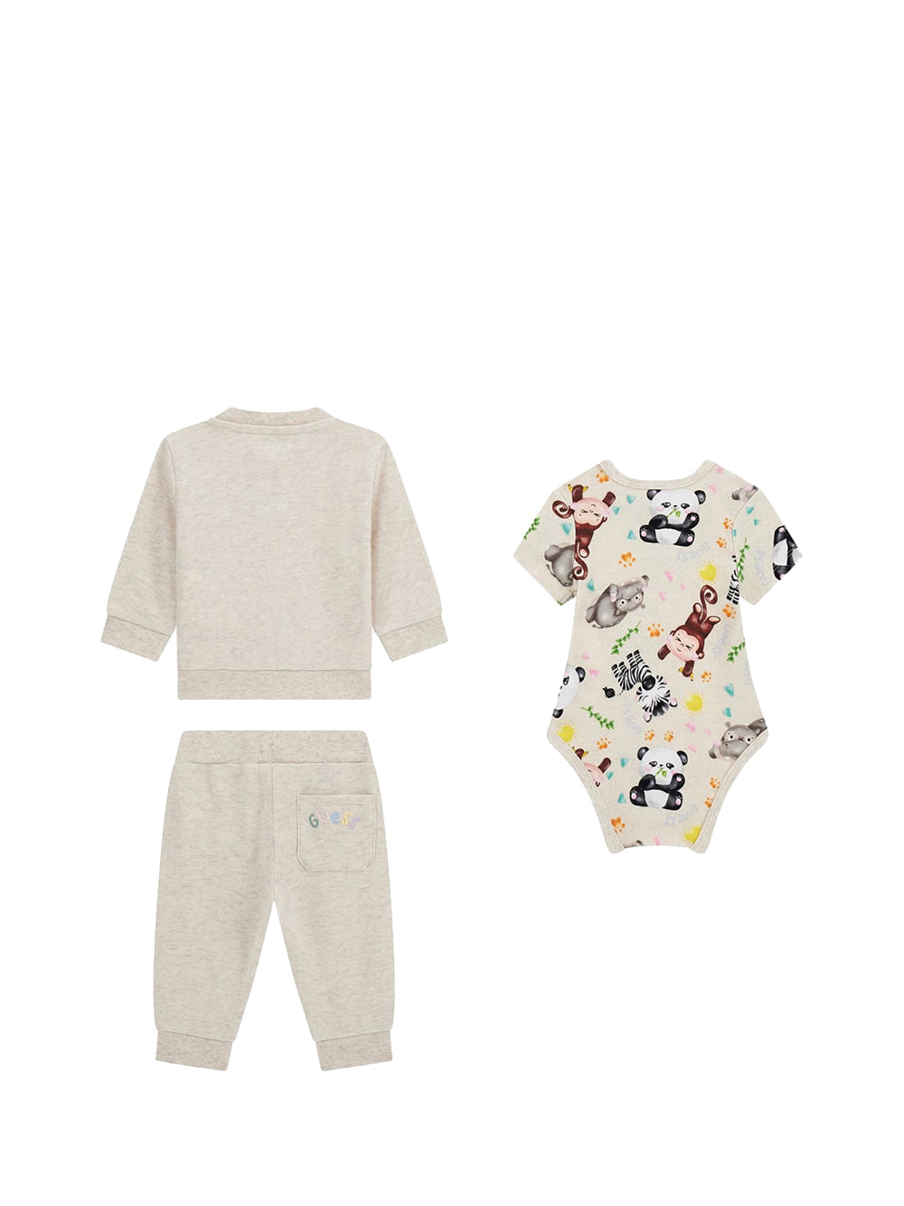 GUESS 1 USCITA Guess Active Coordinato Unisex Bimbo Beige Beige