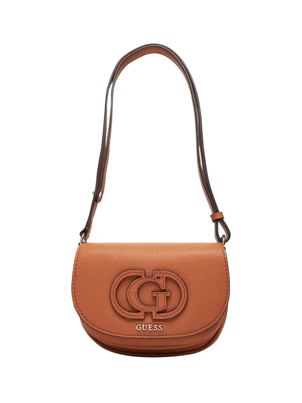 GUESS 1 USCITA Guess Borsa a Tracolla Calebra Mini Cnvrtbl Xbdy Flap Donna - Marrone Marrone