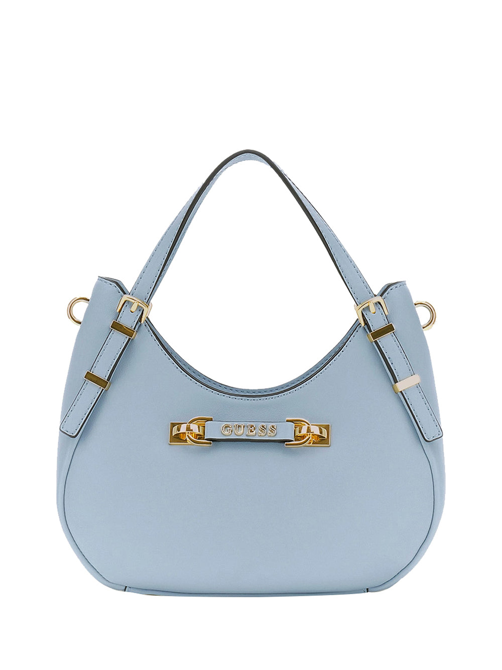 GUESS 1 USCITA Guess Borsa A Spalla Lefia Small Satchel - Azzurro Misty Blue