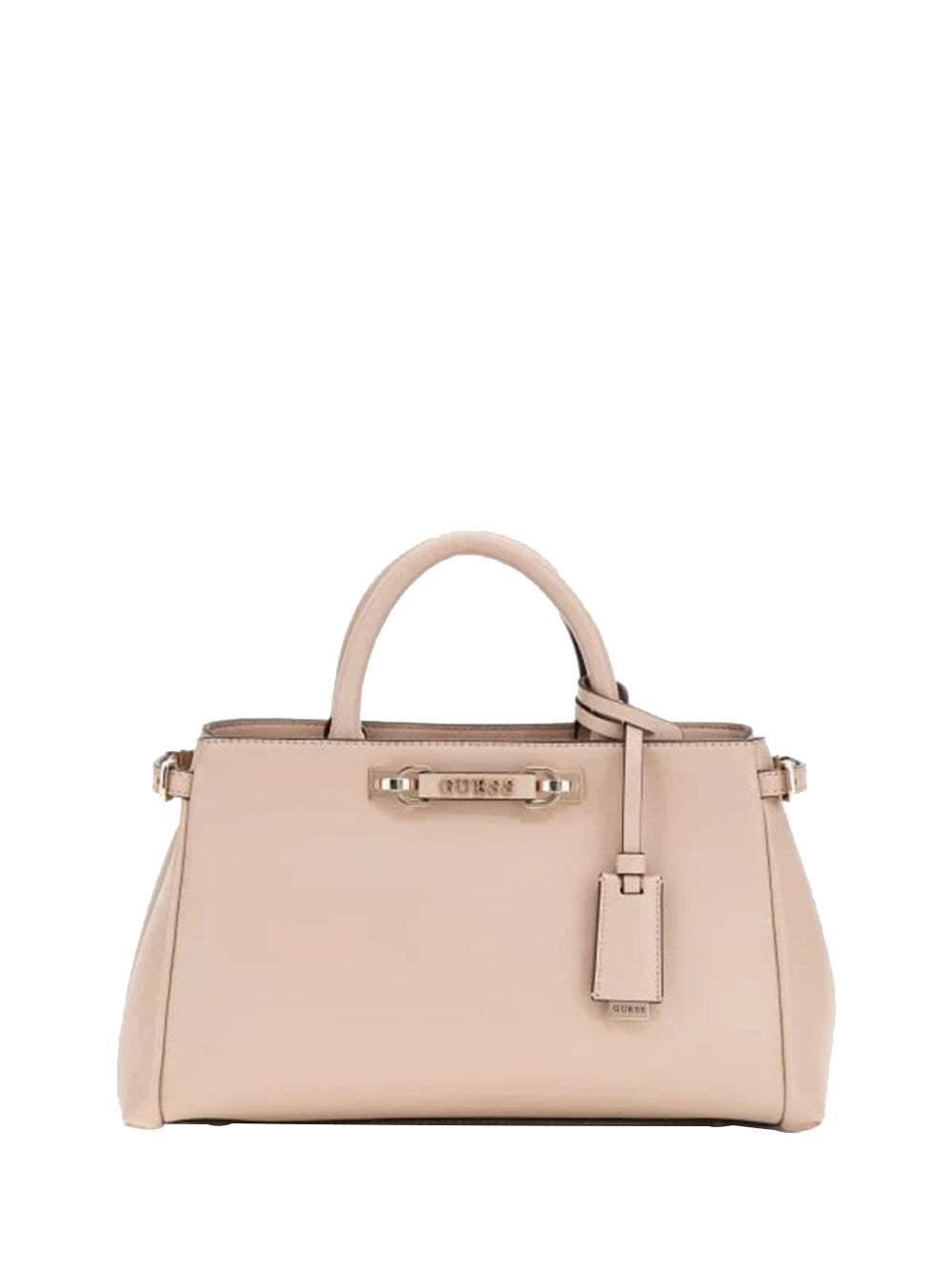 GUESS 1 USCITA Guess Borsa a Mano Lefia Luxury Satchel Donna Beige Beige