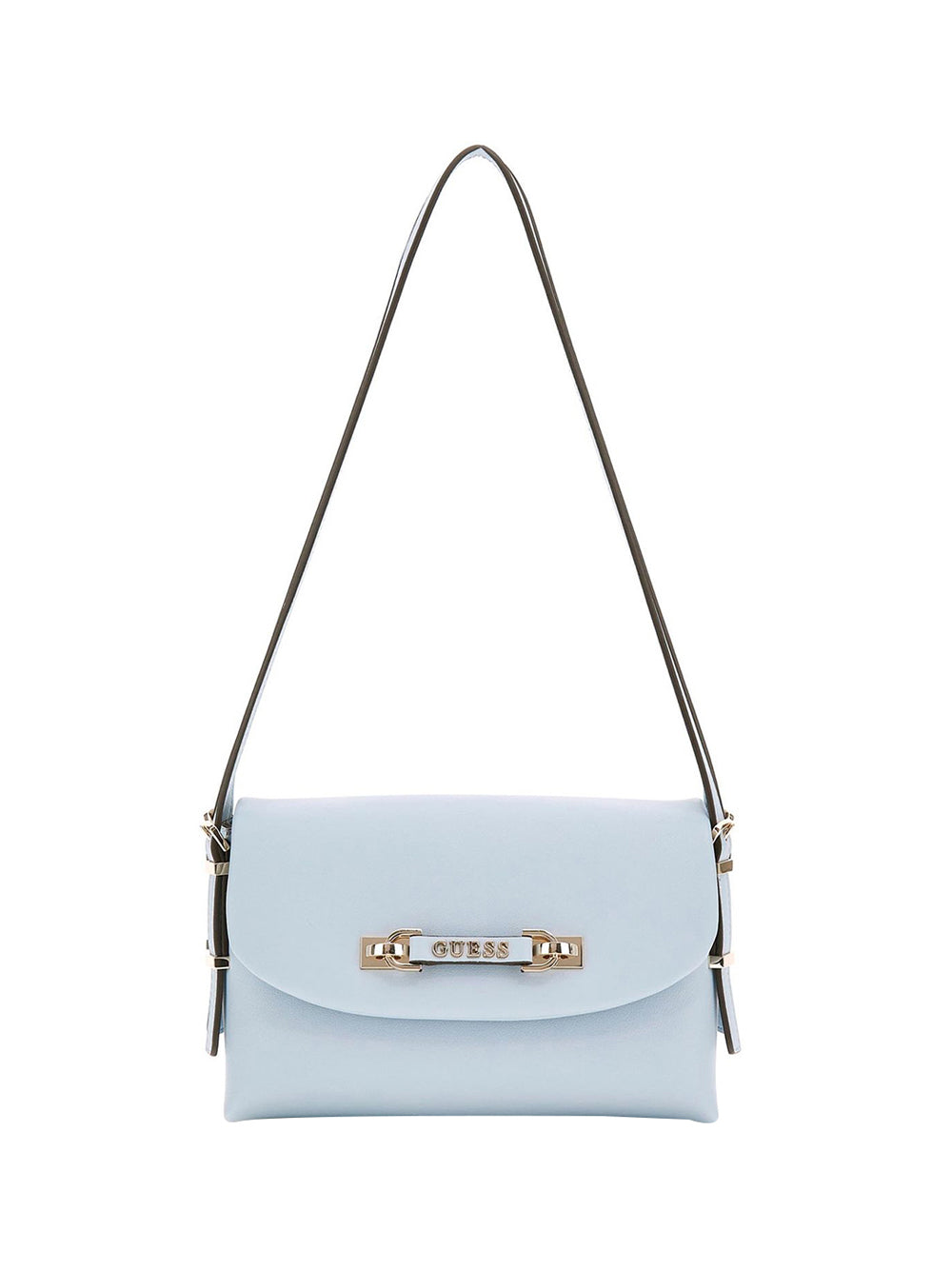 GUESS 1 USCITA Guess Borsa A Tracolla Lefia Flap Shoulder Bag Turchese Celeste