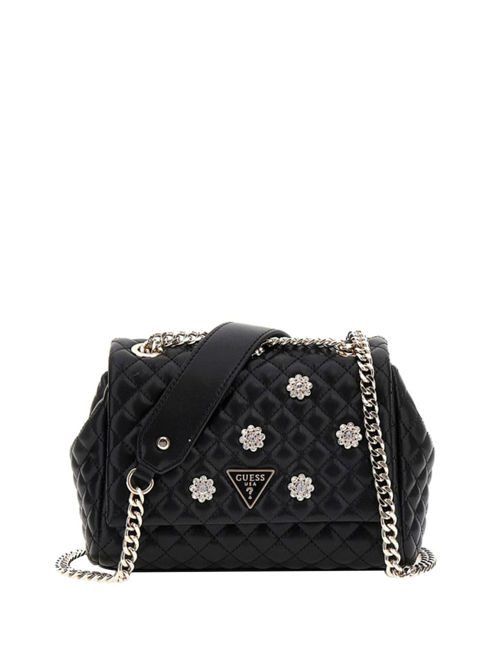 GUESS 1 USCITA Guess Everlee Convertible Xbody Flap Donna Nero BLACK
