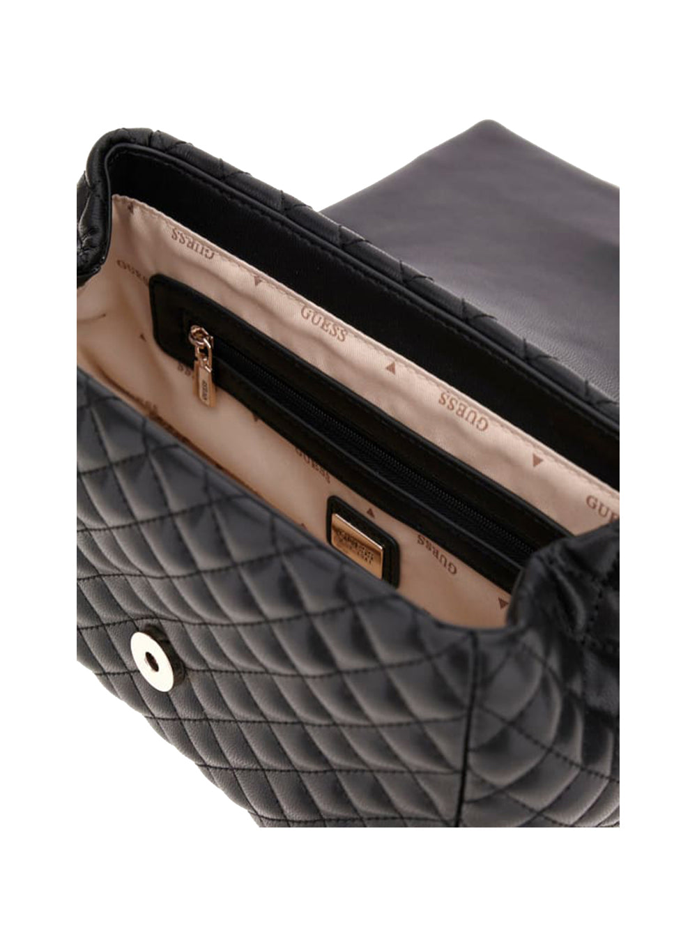 GUESS 1 USCITA Guess Everlee Convertible Xbody Flap Donna Nero BLACK