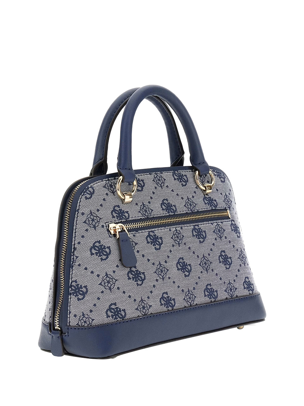 GUESS 1 USCITA Guess Neda Dome Satchel Borsa a Mano Donna Blu Blu