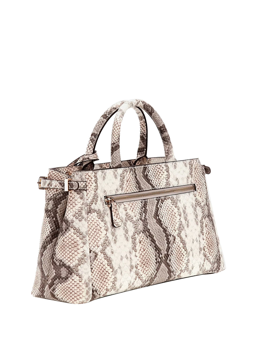 GUESS 1 USCITA Guess Borsa a Mano Lefia Luxury Satchel Donna Pitone - Multicolore Pitone