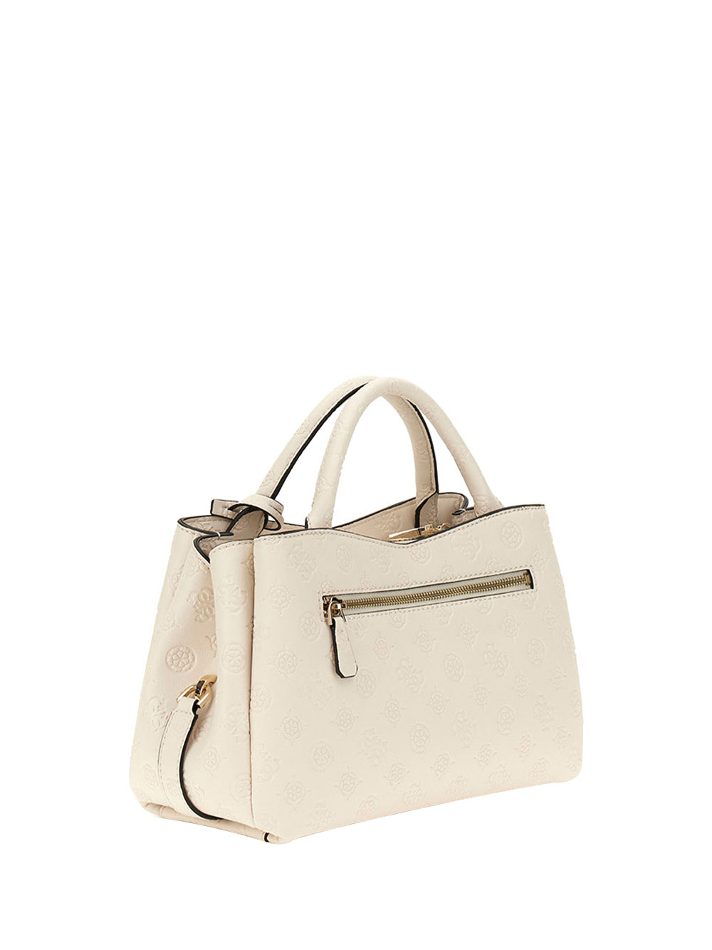 GUESS 1 USCITA Guess Borsa A Mano Phoebe Girlfriend Satchel Donna - Off White Off White Logo