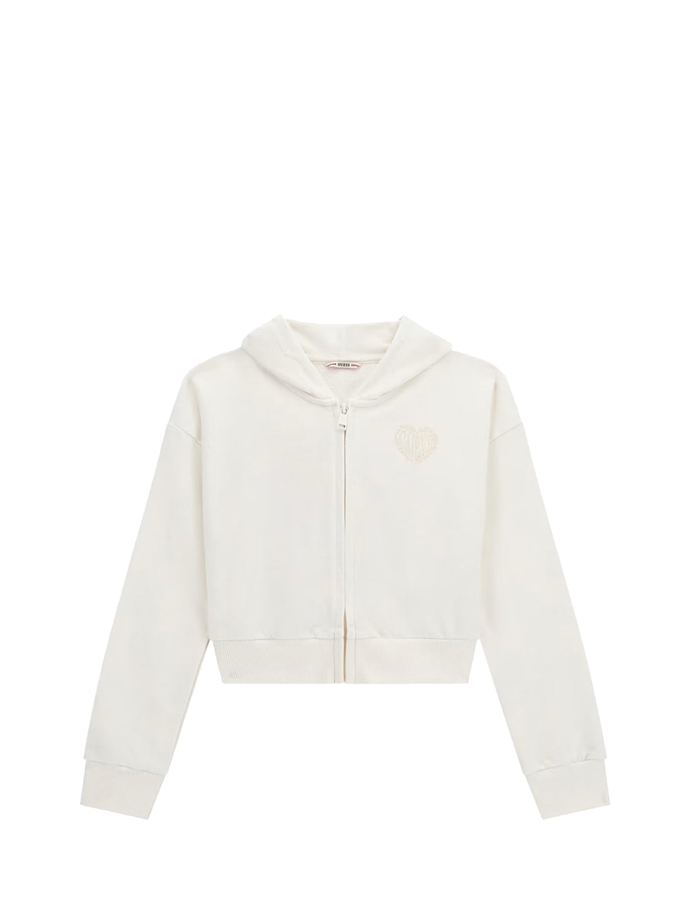 GUESS 1 USCITA Guess Felpa Hooded Ls Active Top Bambina - Bianca Bianco