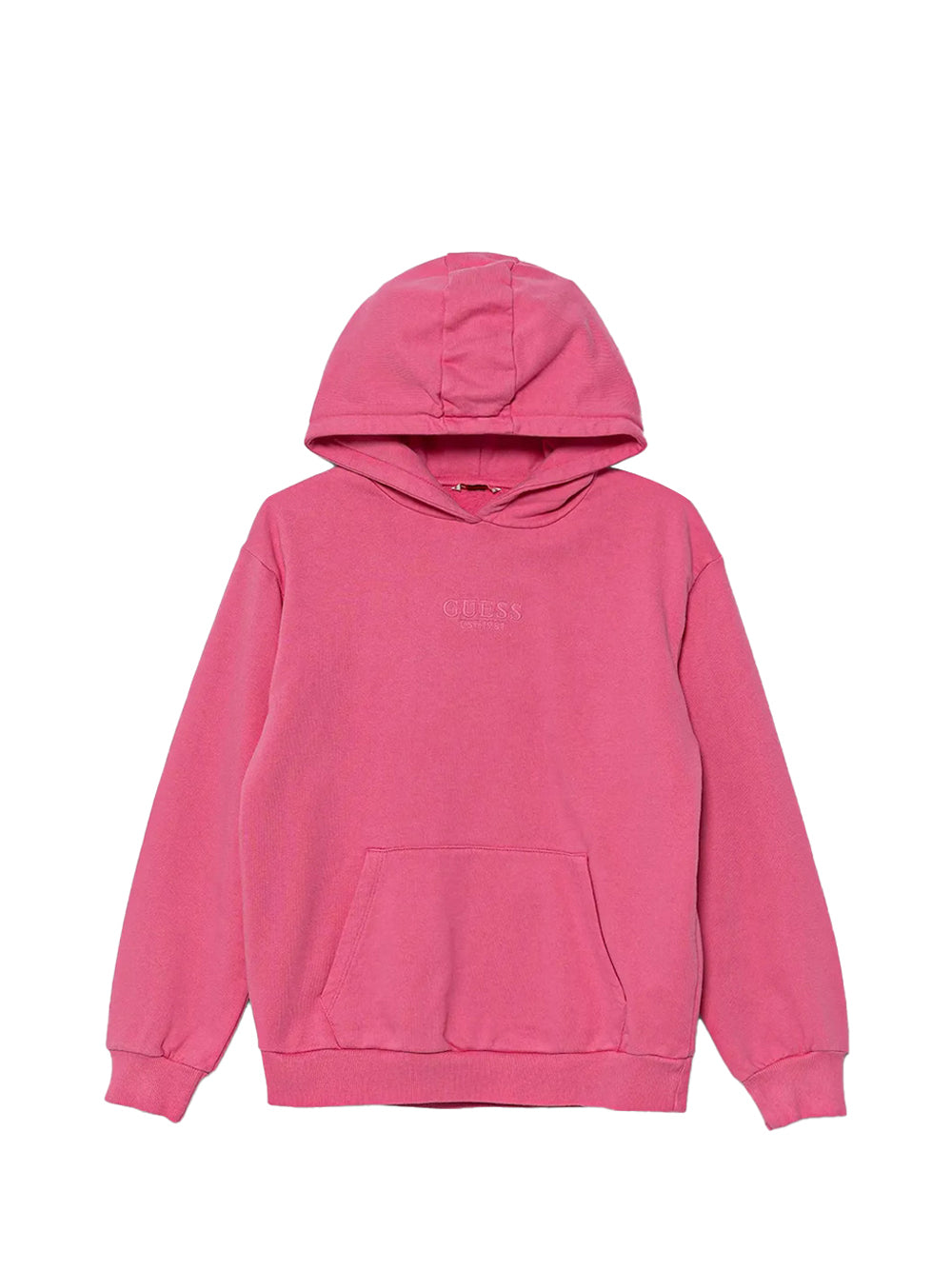 GUESS 1 USCITA Guess Felpa Oversize Hooded Ls - Rosa Rosa