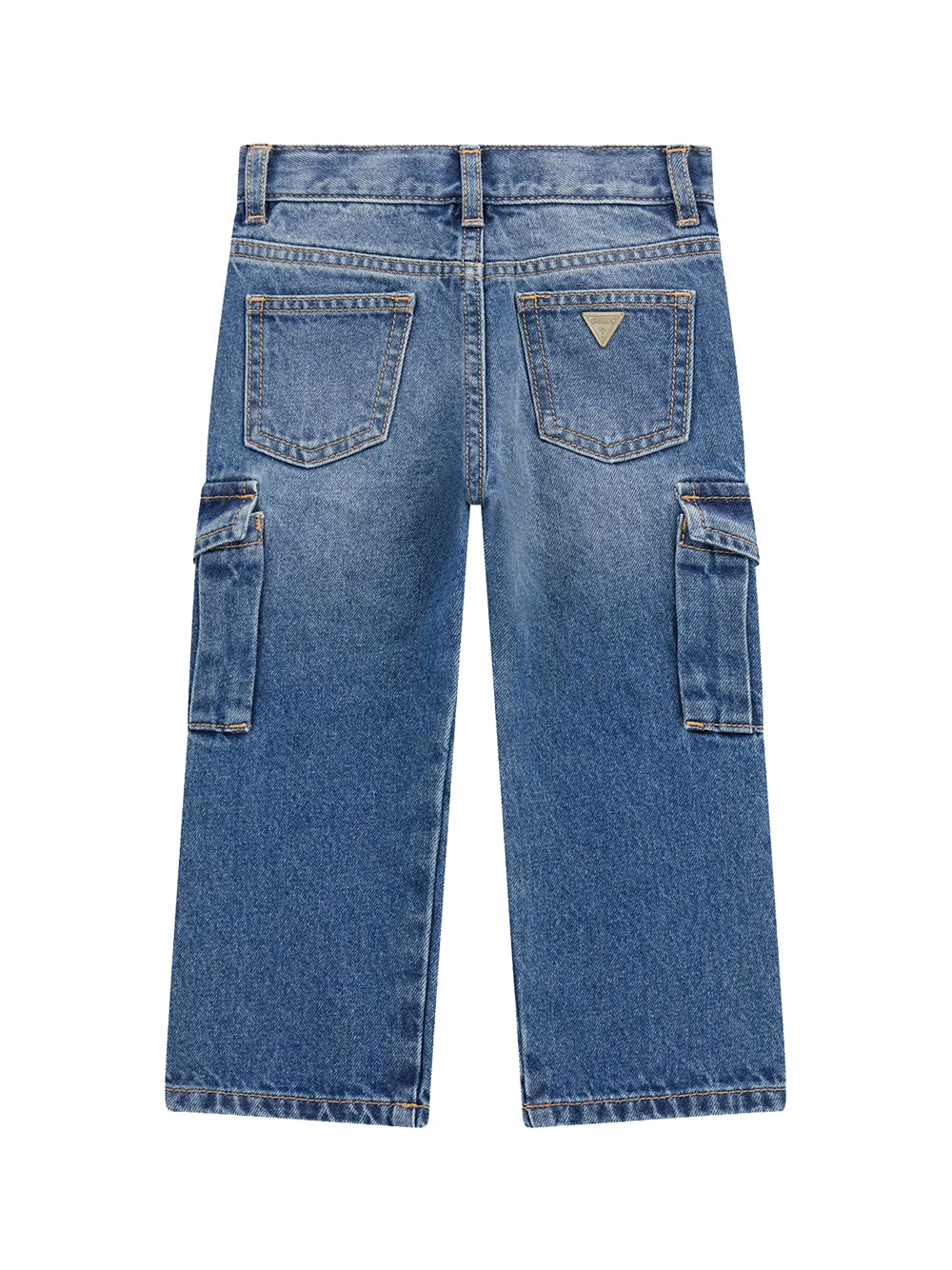 GUESS 1 USCITA Guess Rigid Denim Cargo Jeans Bambina Denim - Blu DENIM