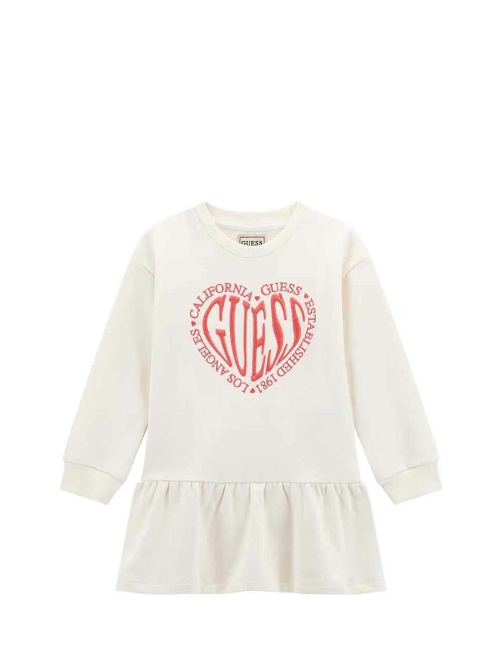 GUESS 1 USCITA Guess Ls Active Abito Bambina Bianco Bianco