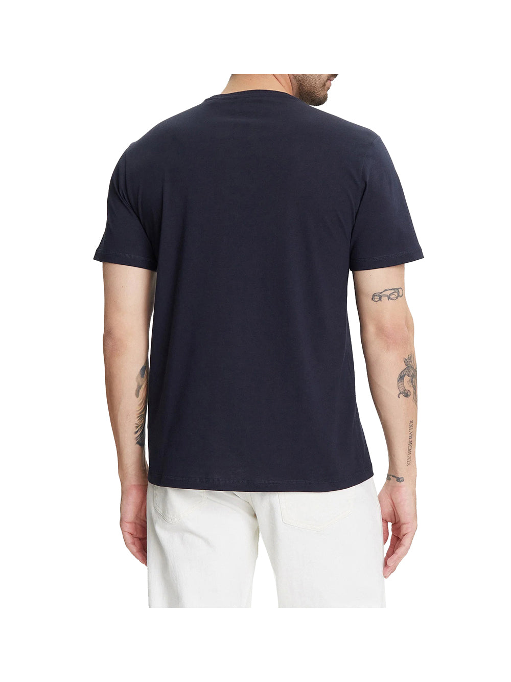 GUESS 1 USCITA Guess T-Shirt Ss Cn Guess Triangle Uomo Blu Blu