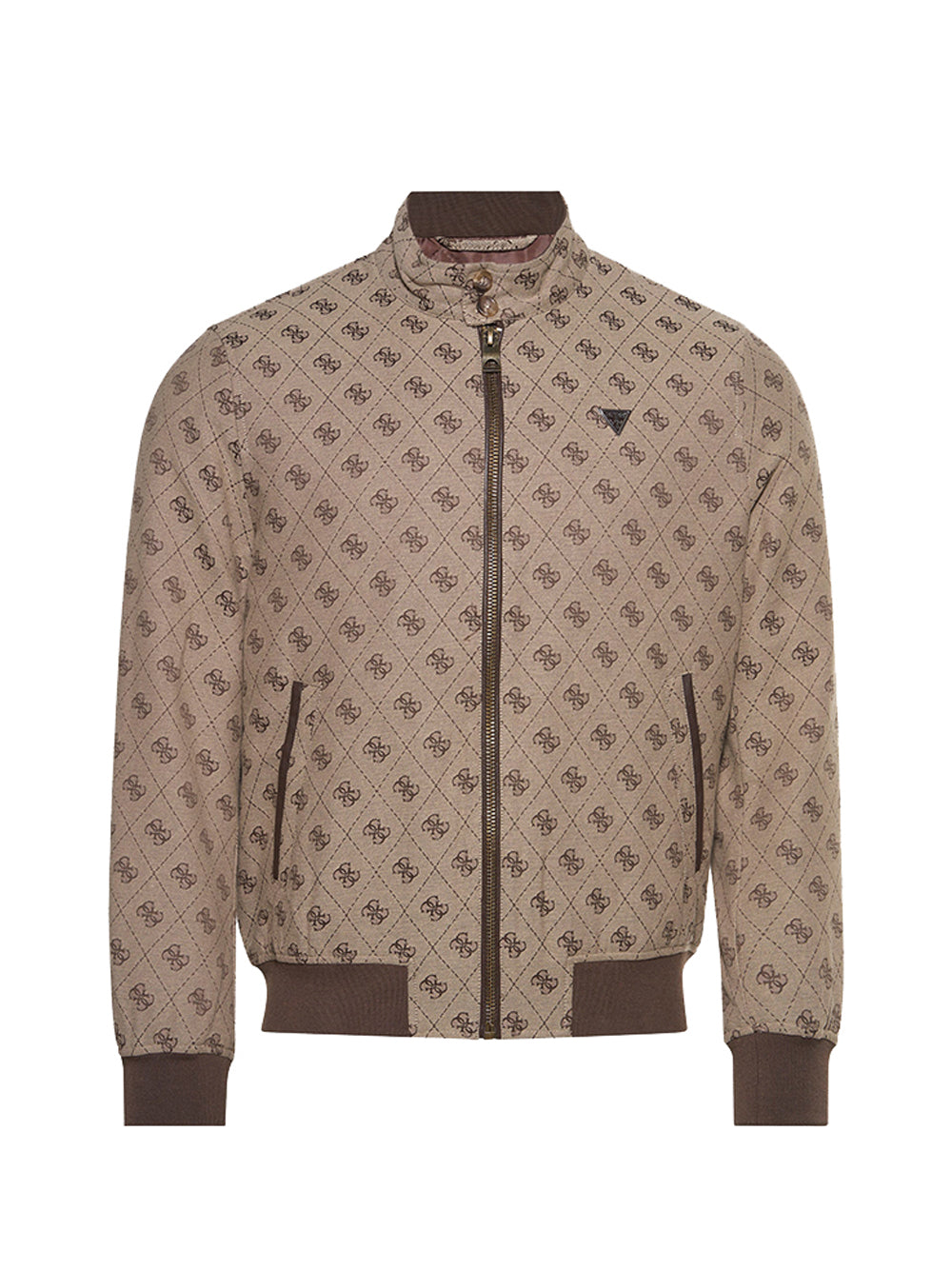 GUESS 1 USCITA Guess Giubbotto Monogram - Beige Sabbia