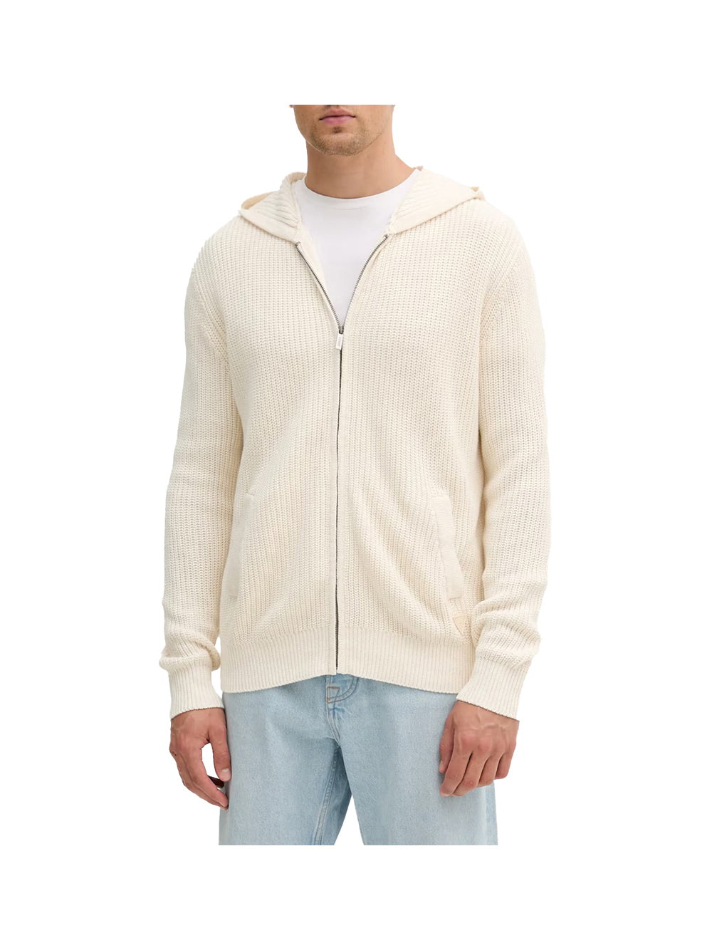 GUESS 1 USCITA Guess Felpa Haywood Zipped Hoodi - Bianco Bianco