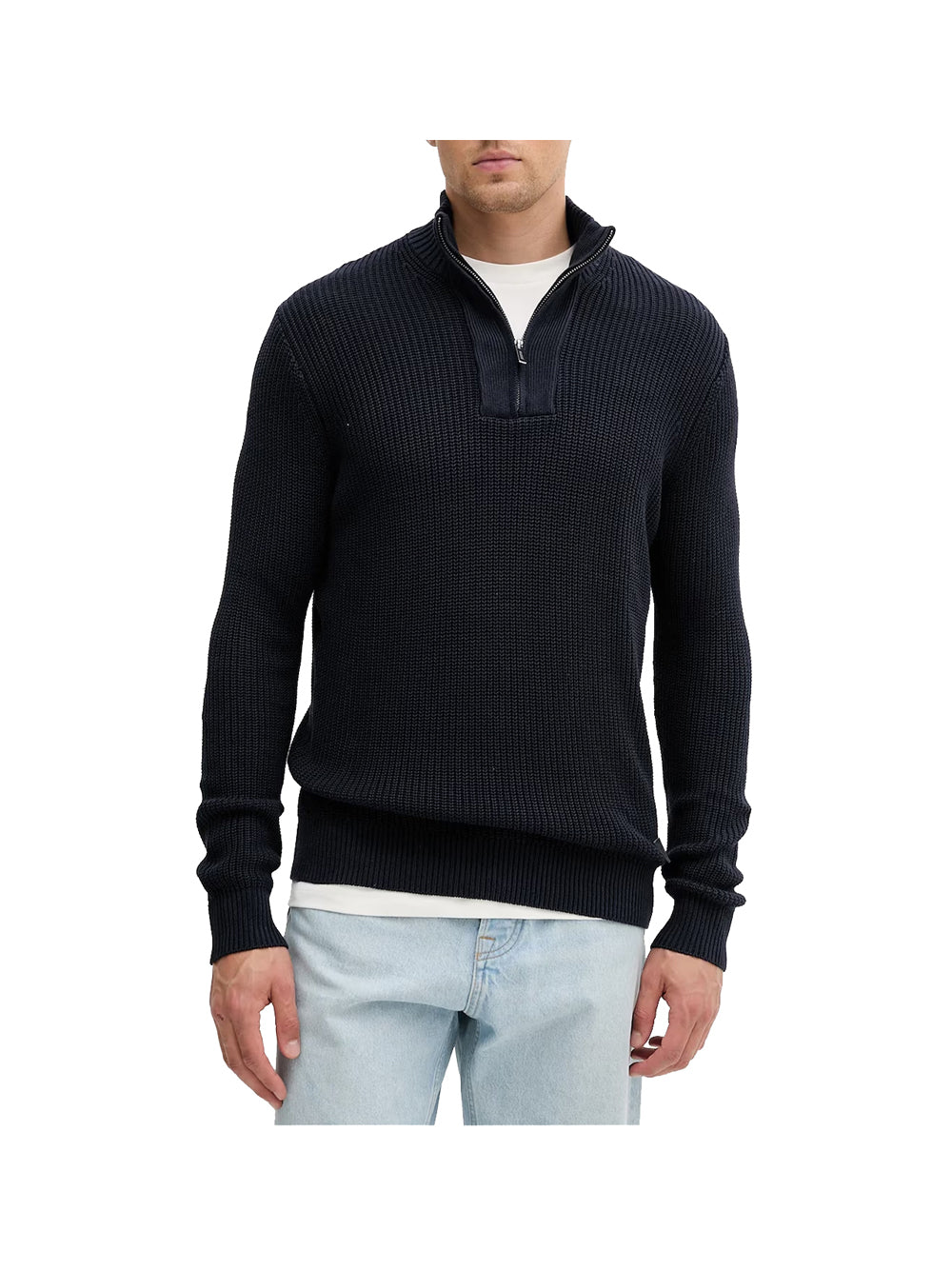 GUESS 1 USCITA Guess Felpa Headley Half Zip Moc - Blu Blu