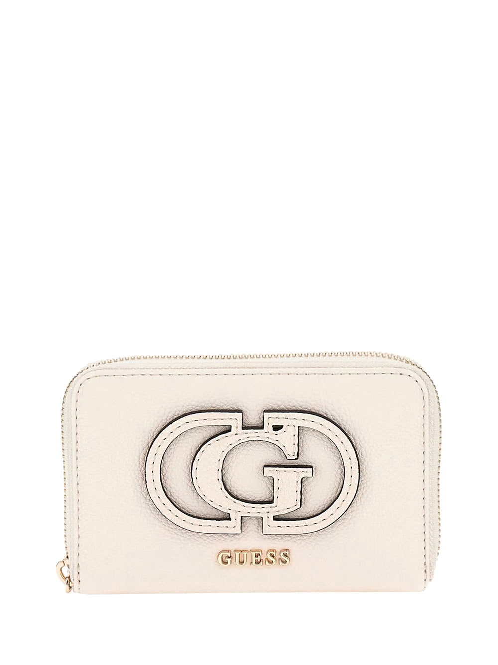 GUESS 1 USCITA Guess Calebra Slg Medium Zip Around Portafoglio Donna Bianco Bianco