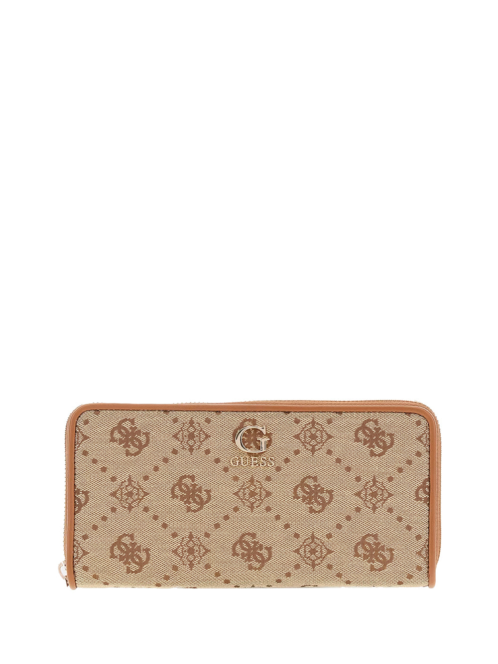 GUESS 1 USCITA Guess Portafoglio Neda Slg Large Zip Around Donna Marrone Marrone
