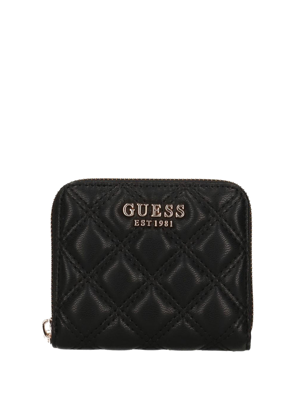GUESS 1 USCITA Guess Portafoglio Giully Ii Slg Small Zip Around Donna Black - Nero BLACK