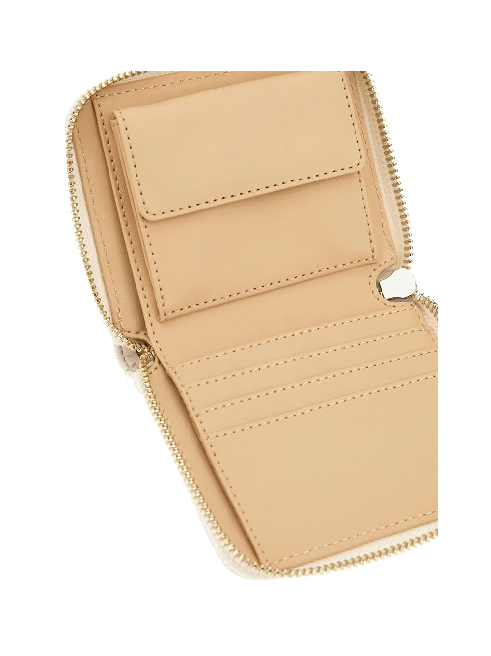 GUESS 1 USCITA Guess Portafoglio Giully Ii Slg Small Zip Around Donna Bianco Bianco