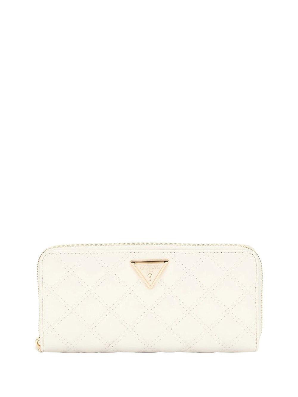 GUESS 1 USCITA Guess Portafoglio Giully Ii Slg Large Zip Around - Bianco Bianco