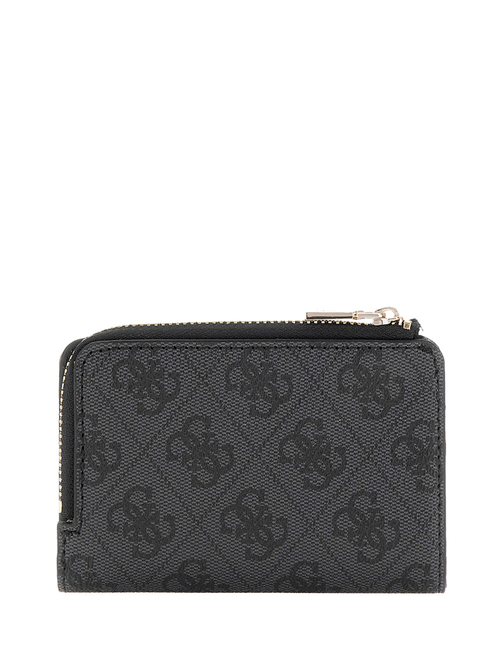 GUESS 1 USCITA Guess Portafoglio Laurel Slg Zip Around Card Case - Coal COAL