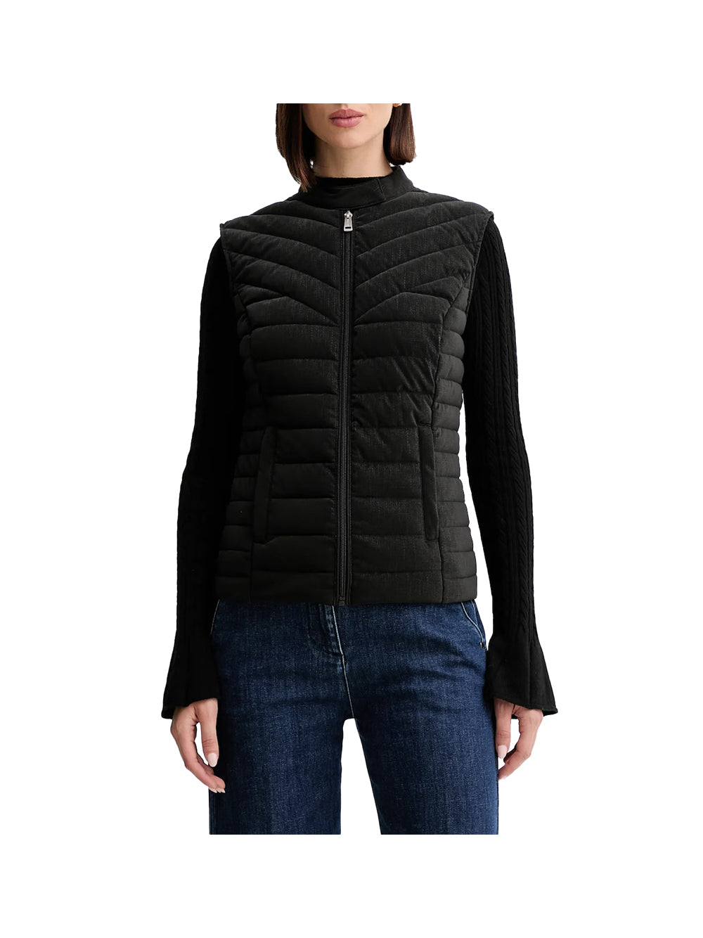GUESS 1 USCITA Gues Gilet Sl Emmanuela Stretch Nero Nero