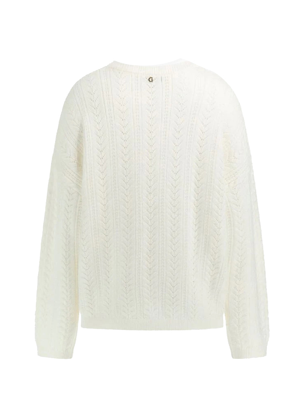 GUESS 1 USCITA Guess Maglione Ls Cn Sylvie Pointel Donna Bianco Bianco