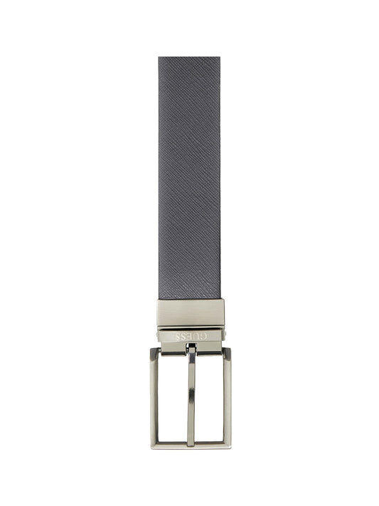GUESS 2 USCITA Cintura Guess Saffiano Genuine Leather - Antracite Anthracite