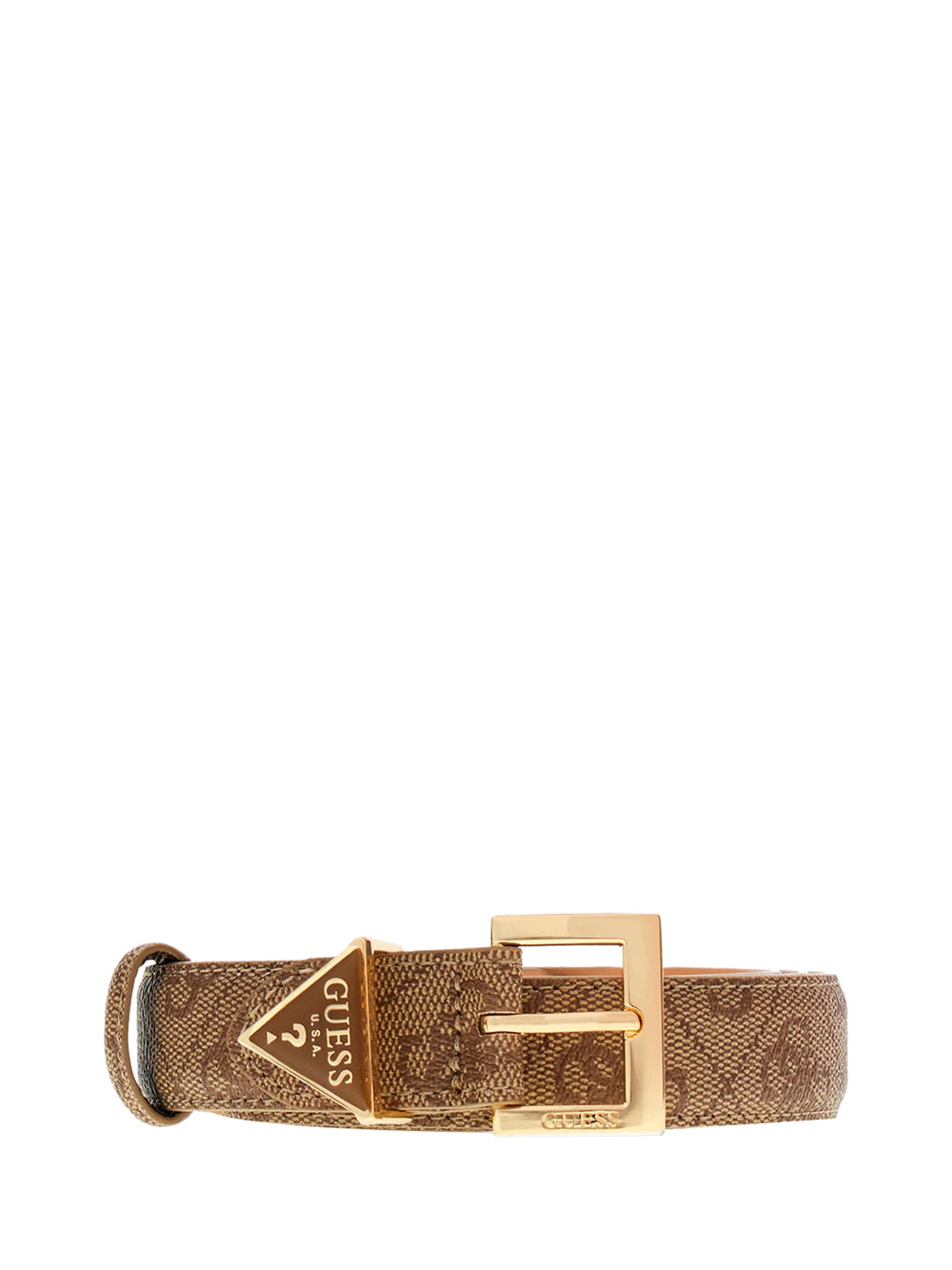 GUESS 2 USCITA Cintura Guess Noelle 4G Logo - Marrone Marrone