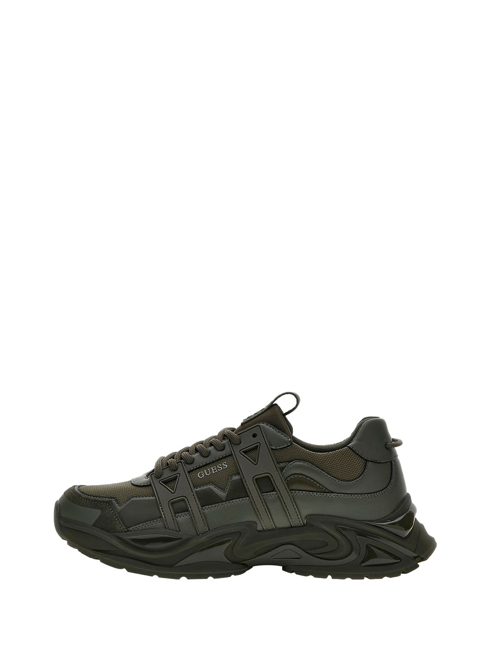 GUESS 2 USCITA Sneaker Guess Belluno Misto Pelle - Verde Verde