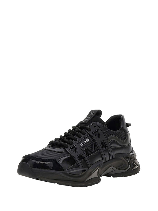GUESS 2 USCITA Sneaker Guess Belluno Misto Pelle - Nero BLACK