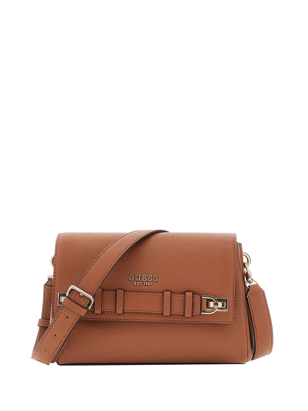 GUESS 2 USCITA Borsa a Tracolla Guess Gregoria Flap - Cognac Cognac