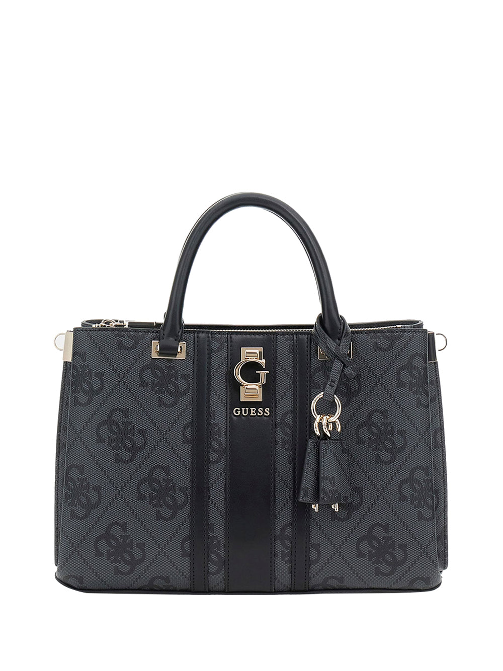 GUESS 2 USCITA Borsa A Mano Guess Erenia 4G logo - Nero Nero