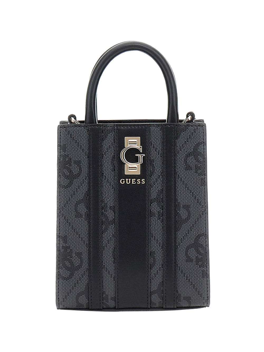 GUESS 2 USCITA Mini Borsa A Spalla Erenia 4G logo - Nero Nero