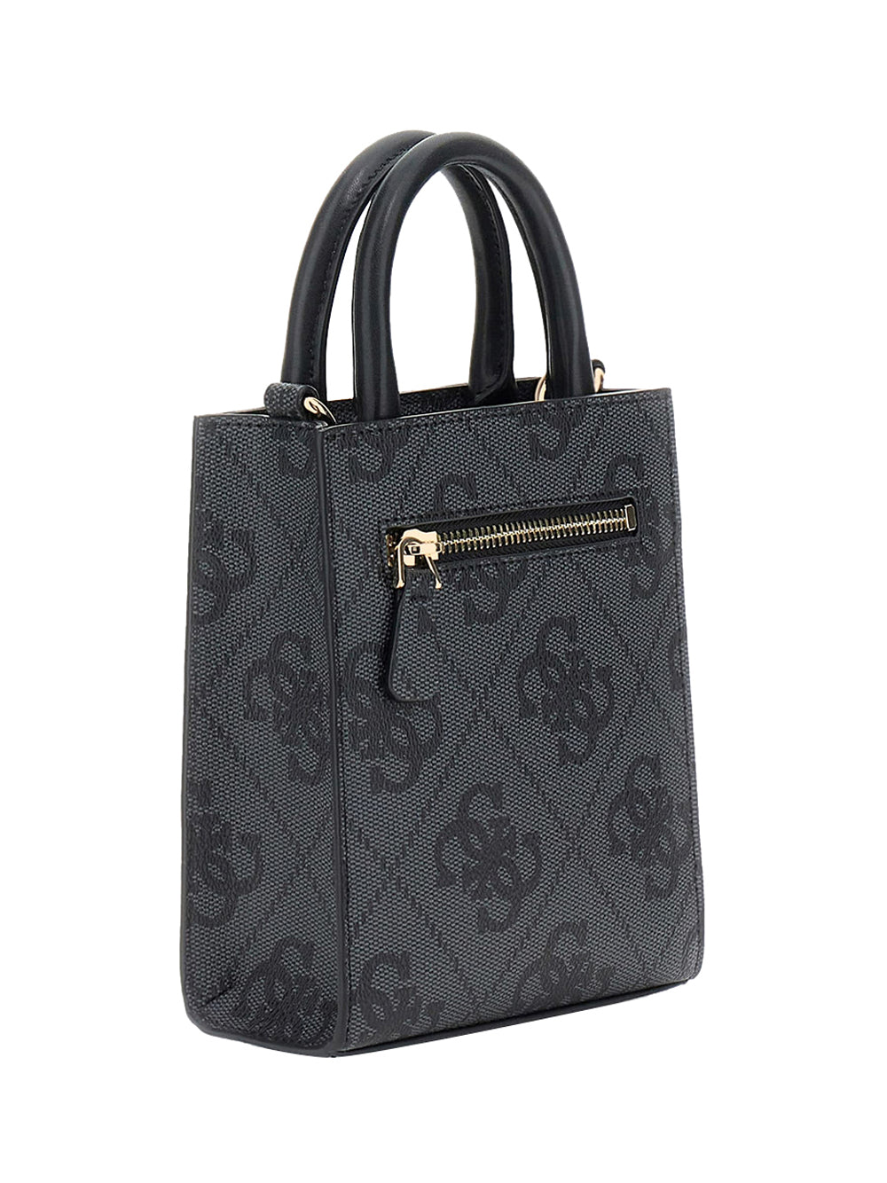 GUESS 2 USCITA Mini Borsa A Spalla Erenia 4G logo - Nero Nero