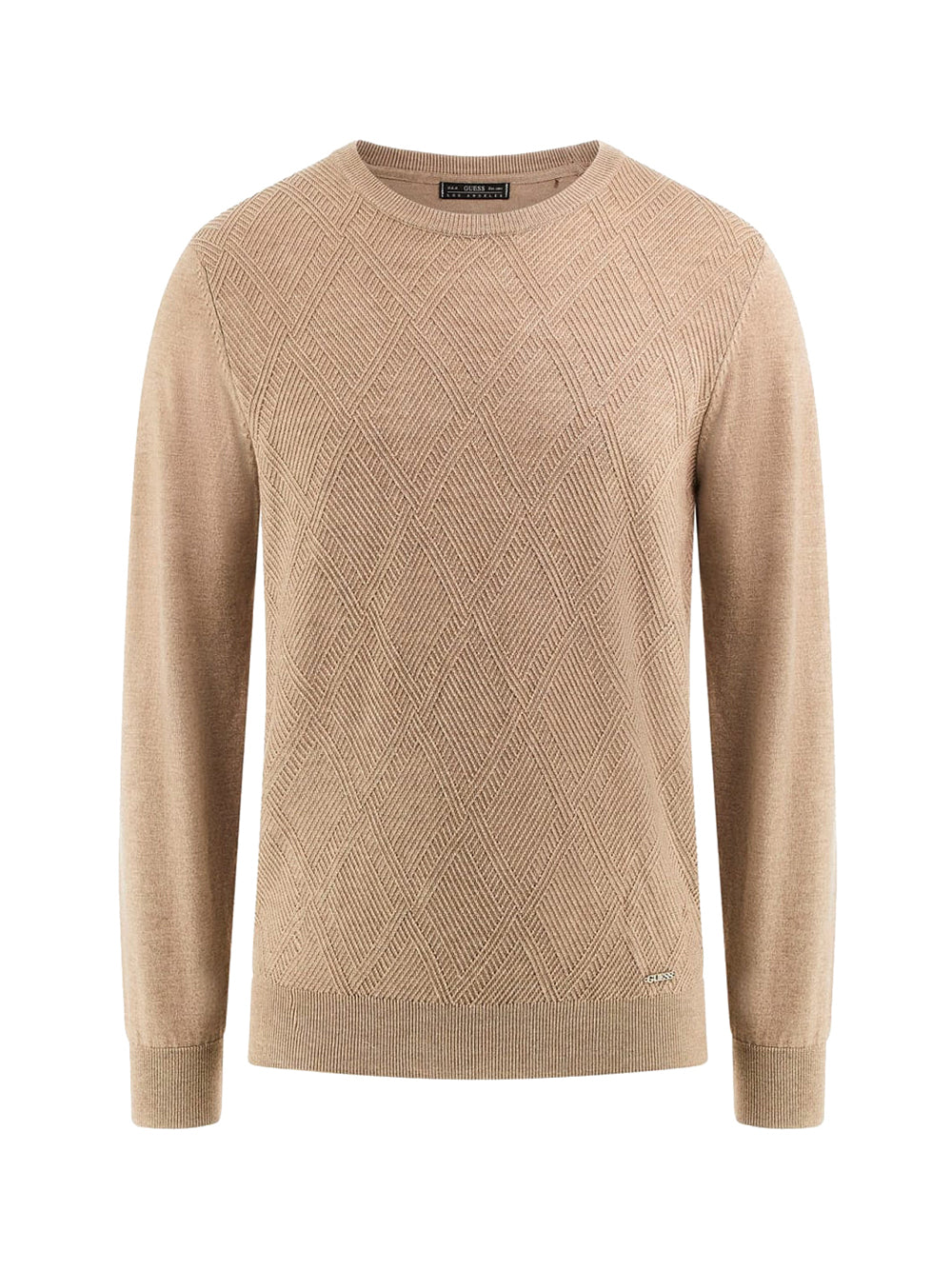 GUESS 2 USCITA Maglione Guess Jamaar Cn Stitched S - Beige Beige